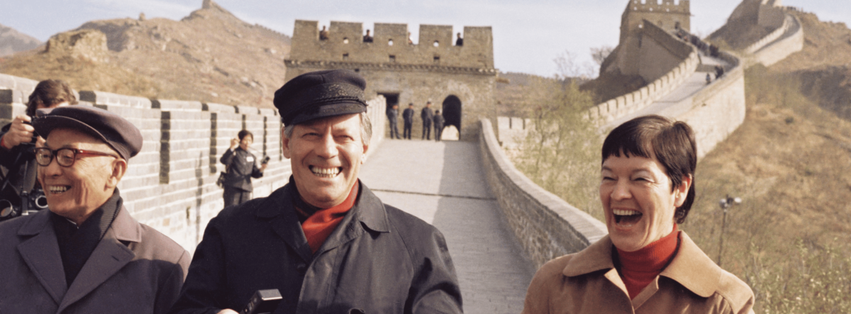 1975: Helmut und Loki Schmidt auf der chinesischen Mauer