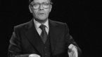 Helmut Schmidt during a television address