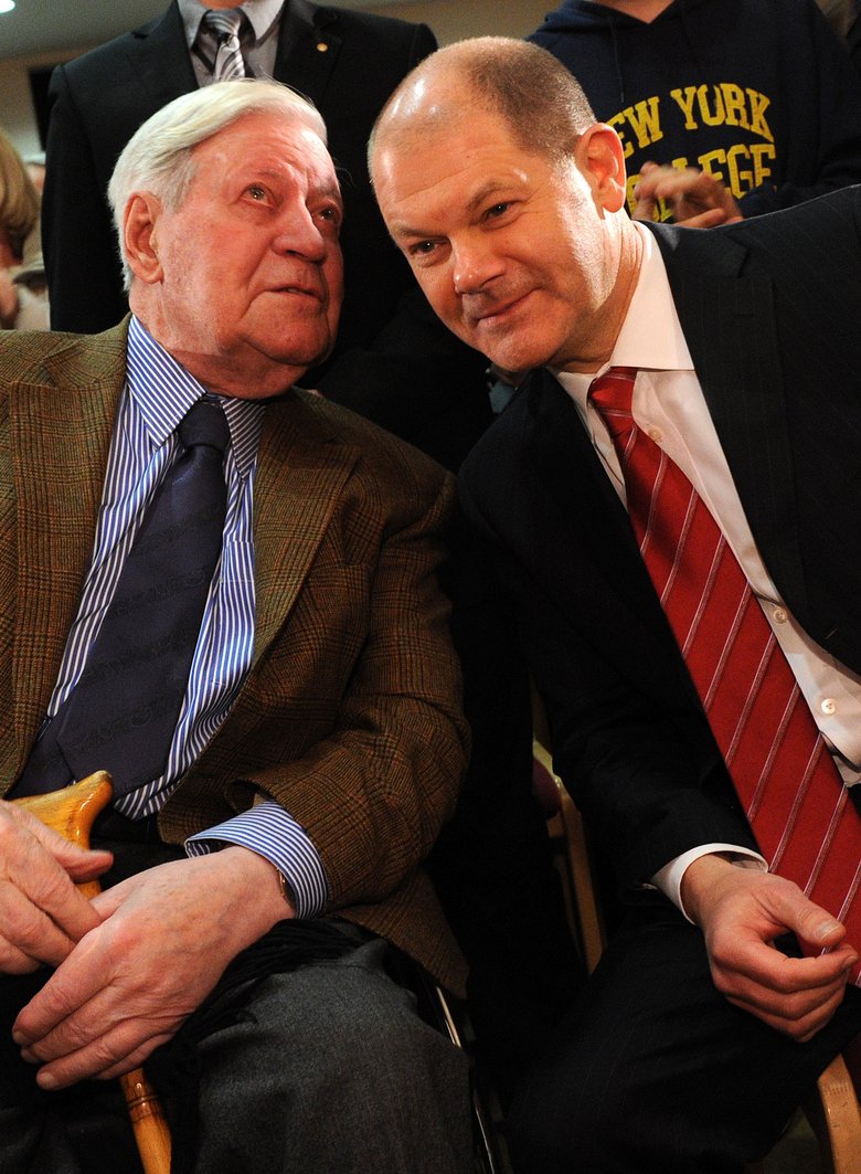 Impression Helmut Schmidt und Olaf Scholz