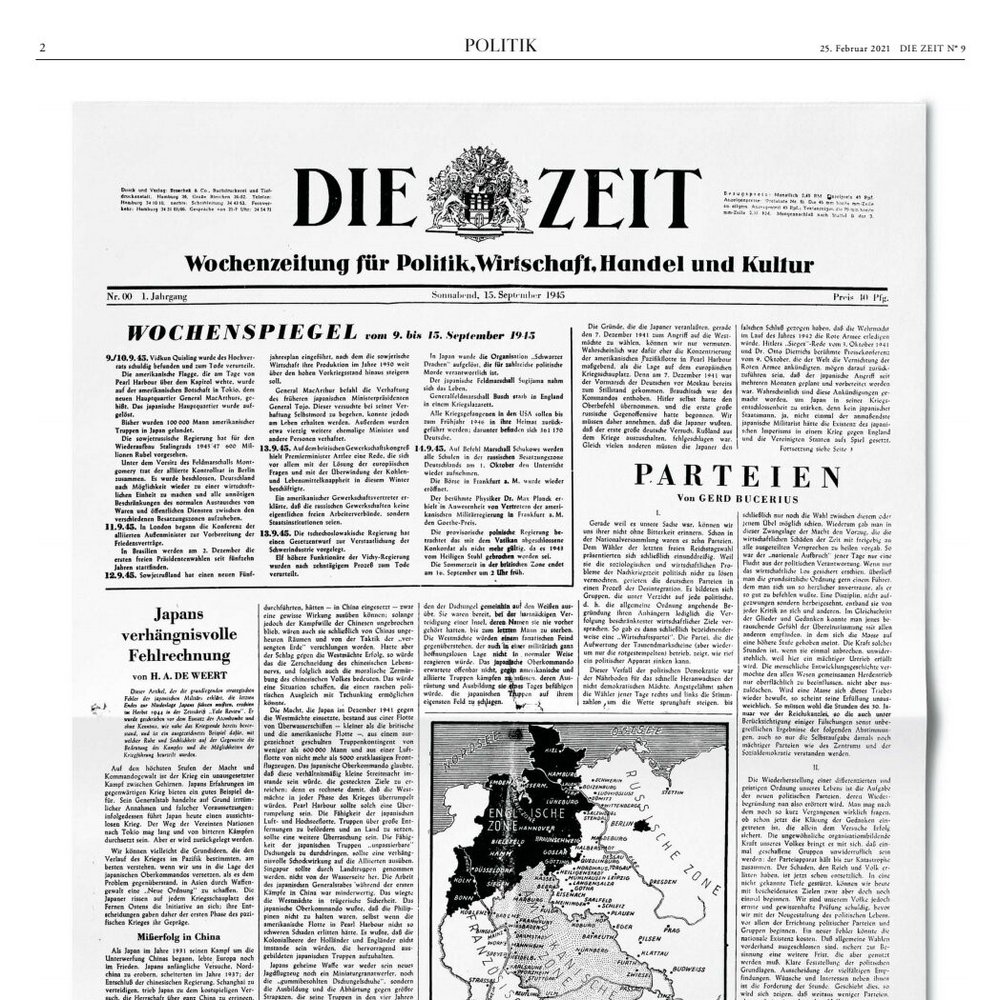 Die Nullnummer der Zeit