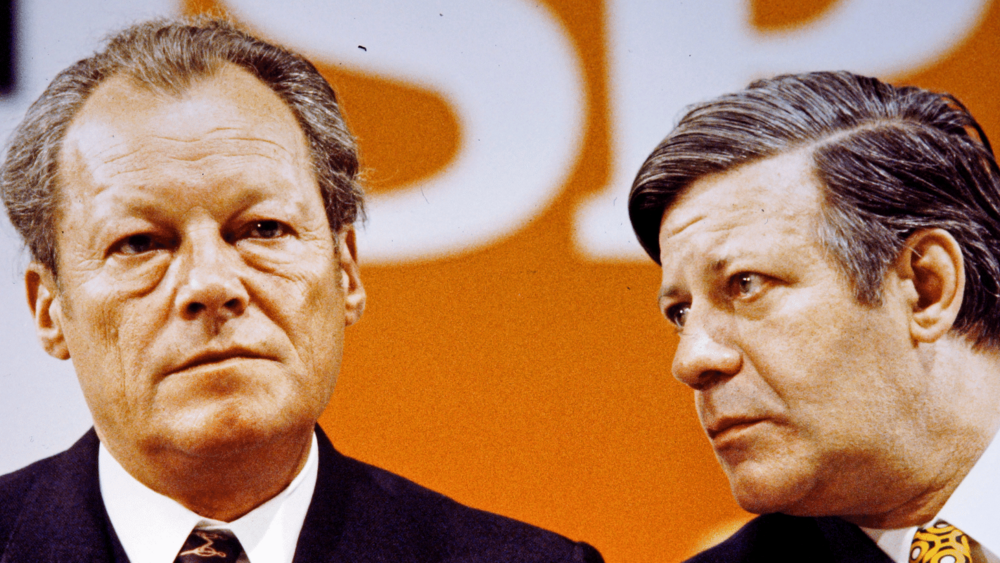 Willy Brandt and Helmut Schmidt