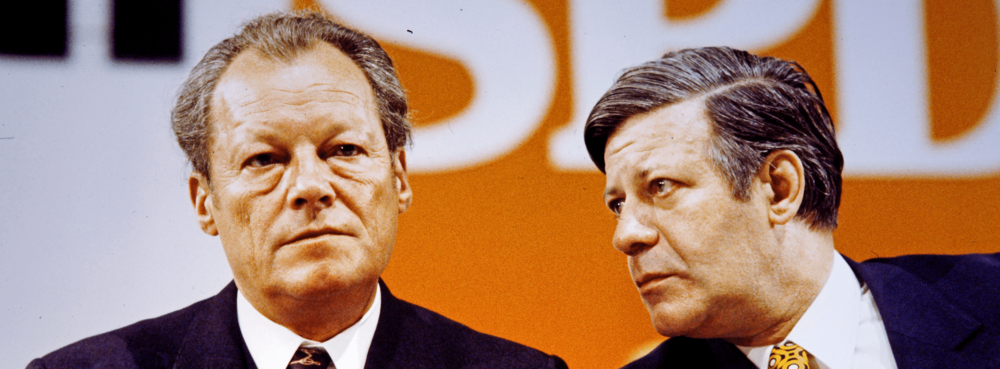Willy Brandt and Helmut Schmidt