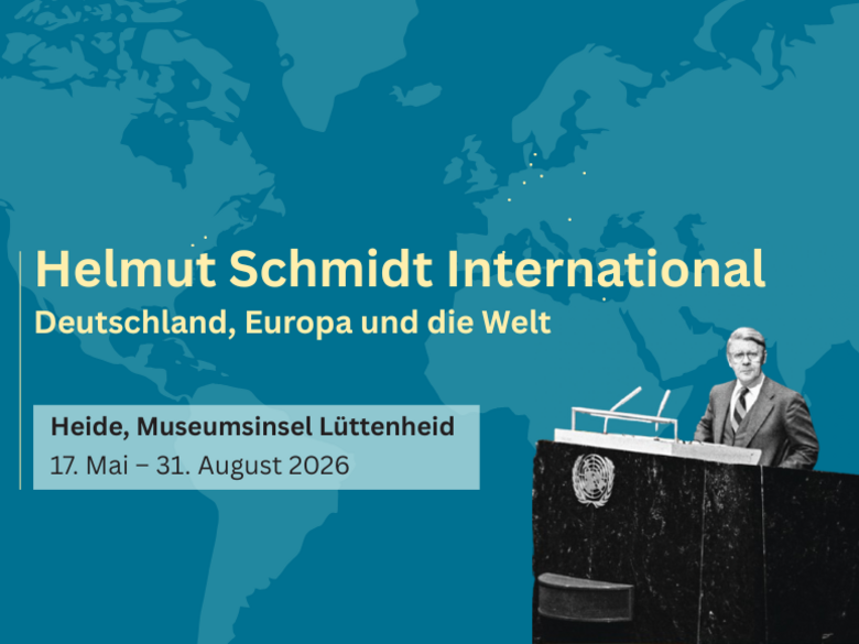 Logobild für die Ausstellung Helmut Schmidt International
