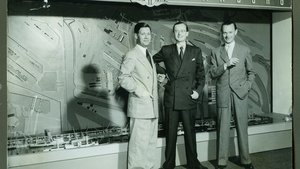 Schwarz-Weiß-Aufnahme von Helmut Schmidt, Karl Schiller und Ernst Plate