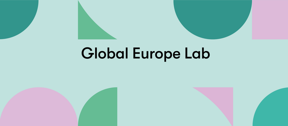 Formen mit dem Schriftzug Global Europe Lab