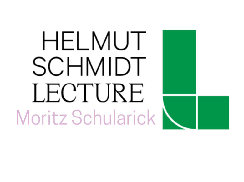 Header of Helmut Schmidt Lecture 2023. Left: Moritz Schularik