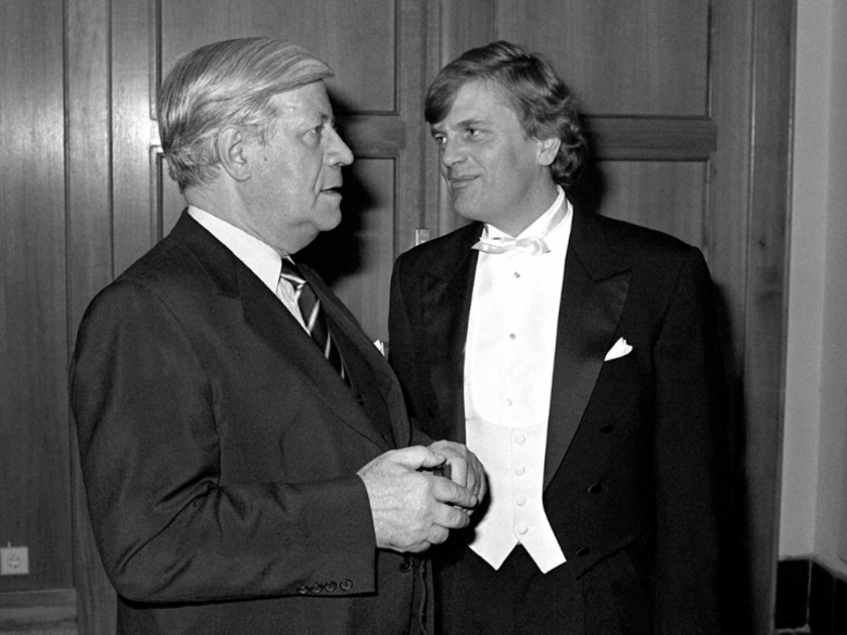 Justus Frantz with Helmut Schmidt