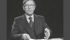 Helmut Schmidt bei Fernsehansprache