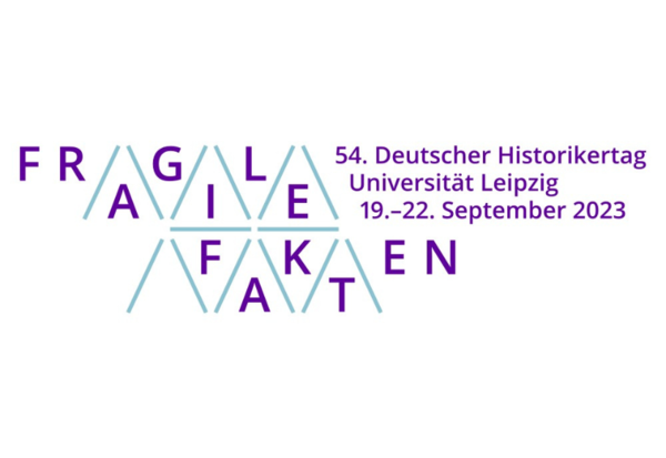 Logo vom Historikertag: "Fragile Fakten" 54. Deutscher Historikertag, Universität Leipzig, 19.-21. September 2023