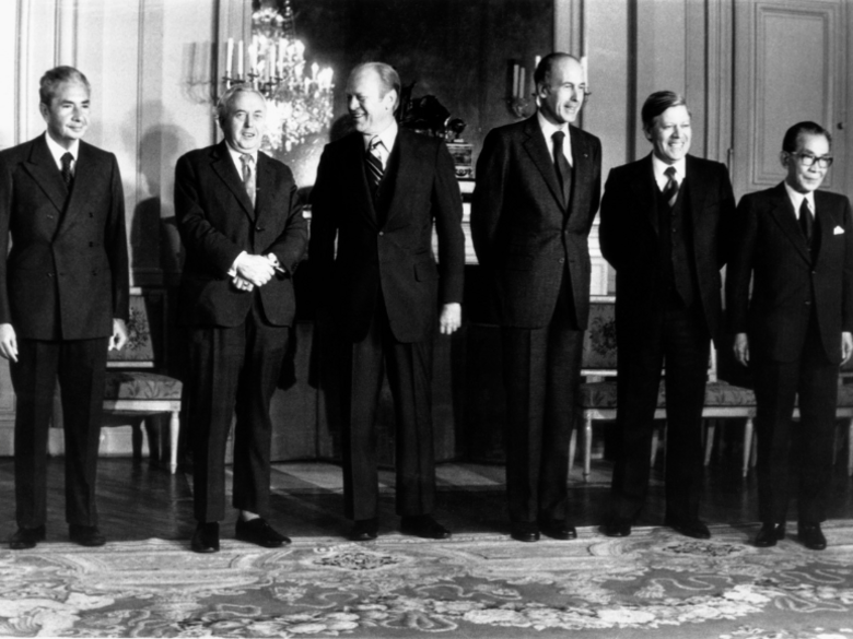 Heads of state and government during the first World Economic Summit 