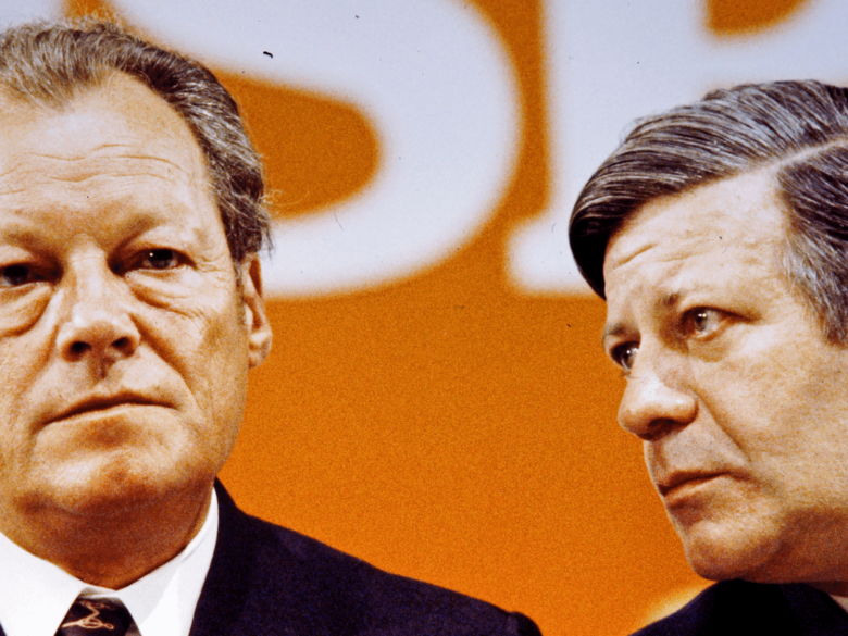 Willy Brandt and Helmut Schmidt