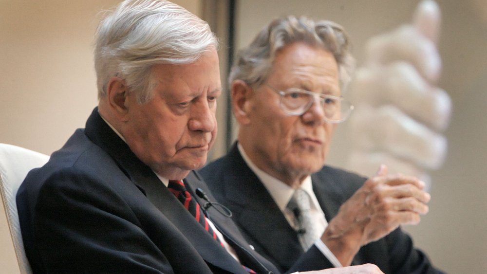 Helmut Schmidt and Hans Küng