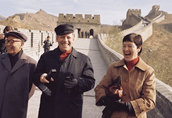 Helmut und Loki Schmidt auf der chinesischen Mauer